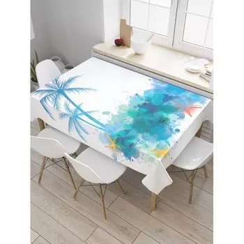 JoyArty Скатерть на кухонный стол Пятнистые тропики 145x120 см