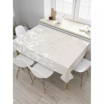 JoyArty Скатерть на кухонный стол Веточки в бутах 145x120 см
