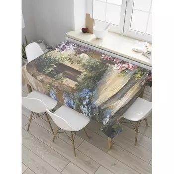 JoyArty Скатерть прямоугольная Цветущая террасса 145x120 см