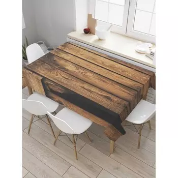 JoyArty Скатерть прямоугольная Деревянный забор 145x120 см