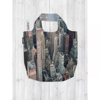 JoyArty Сумка авоська Городские высоты 46x65x7 см