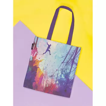JoyArty Сумка шоппер Прыжок веры 37x35x7 см