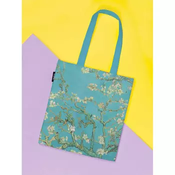 JoyArty Сумка шоппер Ветви с миндальным цветком 37x35x7 см
