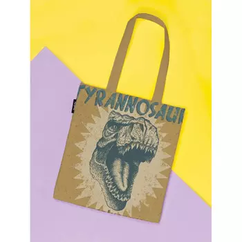 JoyArty Сумка шоппер Винтажный тиранозавр 37x35x7 см