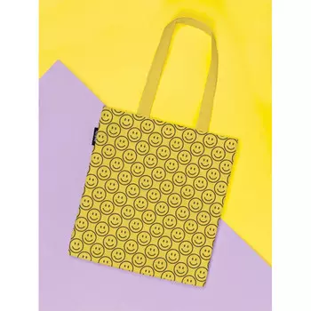 JoyArty Сумка шоппер Яркие смайлы 37x35x7 см