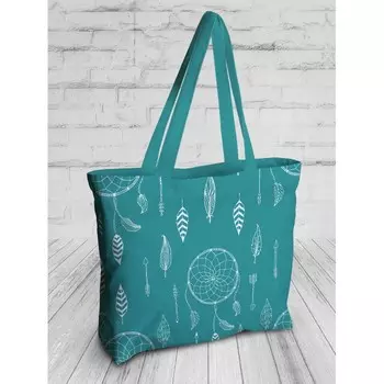 JoyArty Текстильная женская сумка на молнии Ловец снов со стрелами