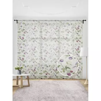 JoyArty Жаккардовый тюль на шторной ленте Дары полей 300x255
