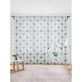 JoyArty Жаккардовый тюль на шторной ленте Лианы 300x255