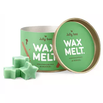 Jully bee Ароматический соевый воск для аромалампы В фокусе, корица, гвоздика, апельсин, ваниль 70 г