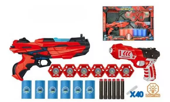 Junfa Бластер с мягкими снарядами 40 шт.