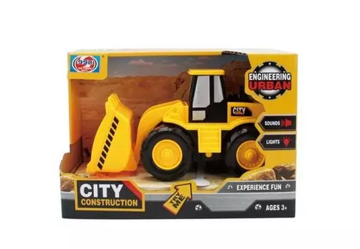 Junfa Машинка пластмассовая Экскаватор-автогрейдер