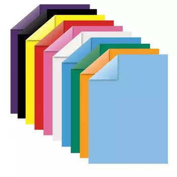 Юнландия Цветная бумага А4 тонированная в массе 100 листов 10 цветов