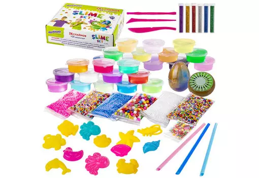Юнландия Набор слаймов 26 цветов 31 аксессуар