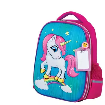 Юнландия Ранец Light Neon unicorn 3D панель 38х29х16 см
