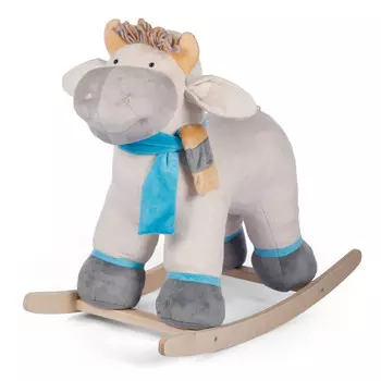 Качалка Тутси мягкая Бычок Бублик музыкальный