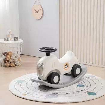 Качалка UNIX Kids Машинка-качалка-беговел UNIX Kids First Car (2 in 1) Grey