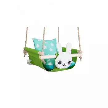 Качели Hotenok подвесные с подушками Заяц в траве