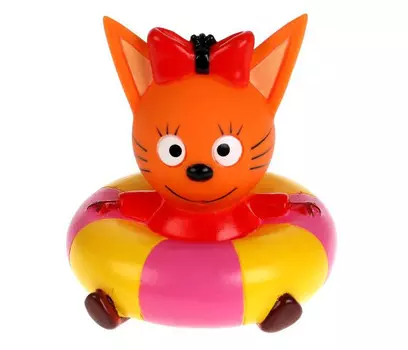 Капитошка Игрушка для ванной Три Кота Карамелька на круге