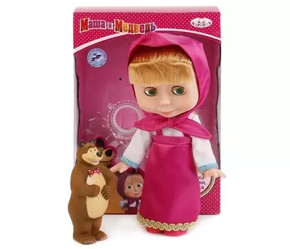 Карапуз Кукла Маша с мишкой 25 см