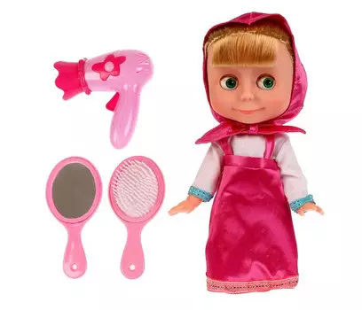 Карапуз Кукла озвученная Маша с набором парикмахера 25 см