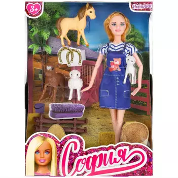 Карапуз Кукла с аксессуарами София на ферме