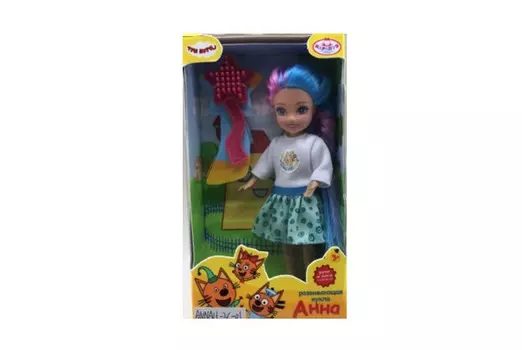 Карапуз Кукла Три кота Анна 15 см