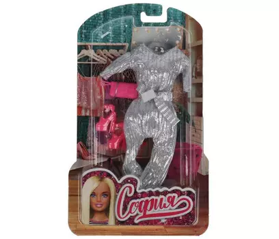 Карапуз Набор нарядной одежды с комбинезоном и аксессуаров для кукол София