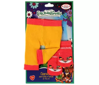 Карапуз Одежда для кукол Энчантималс лосины и носочки OTF-SS2203-EN-RU 40-46 см