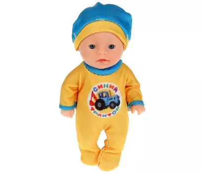 Карапуз Пупс неозвученный Синий трактор 12 см Y12BB-BT-BL-RU