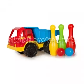 Кассон Набор для песочницы Грузовик + кегли