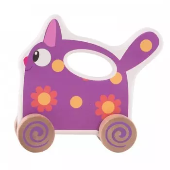 Каталка-игрушка Деревяшки Кошечка Мяу