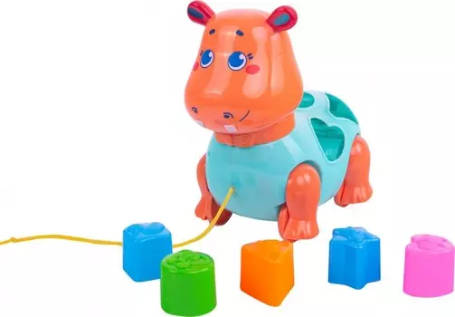 Каталка-игрушка Happy Snail Бегемот Бубба