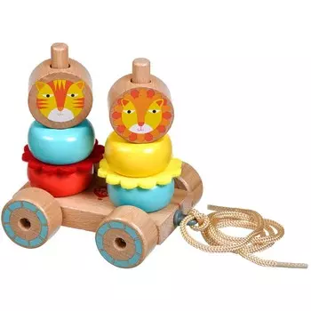 Каталка-игрушка Lucy &amp; Leo Каталка-пирамидка Лев и Львица