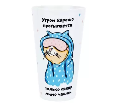 Kawaii Factory Кружка большая Утром просыпается