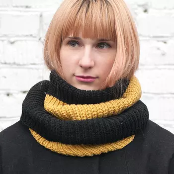 Kawaii Factory Шарф-снуд Двухцветный