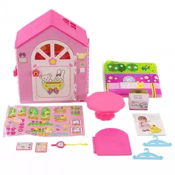 Kawaii Mell Большой дом для друзей куклы Милая Мелл