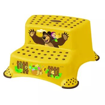 Keeeper Детский стульчик-подставка двойной с антискользящей функцией igor Маша и медведь