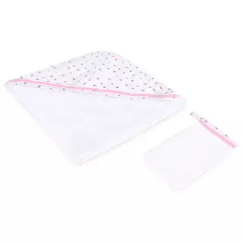 Kidboo Комплект полотенце-уголок + варежка Cute Bear