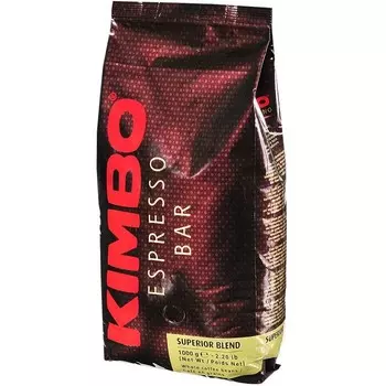 Kimbo Кофе Superrrior Blend натуральный жареный в зернах 1 кг