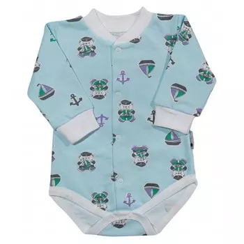 Клякса Боди с манжетами Мишка моряк