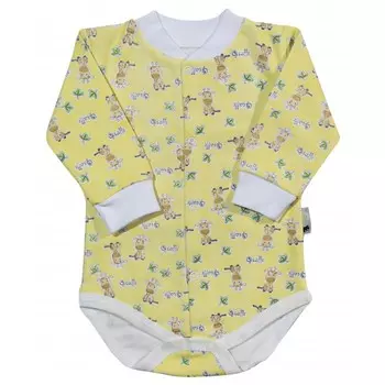 Клякса Боди с манжетами Жирафы