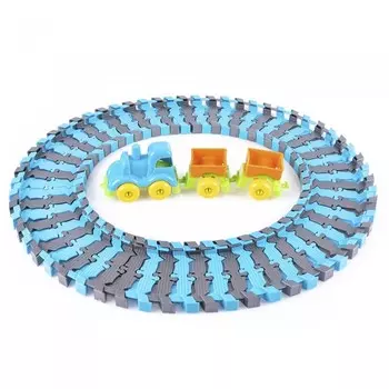 Knopa Игровой набор Железная дорога с паровозом и вагонами