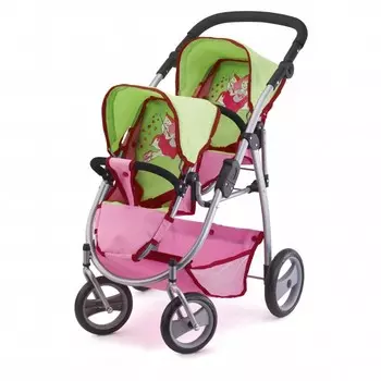 Коляска для куклы Bayer для двух игрушек 26545AA