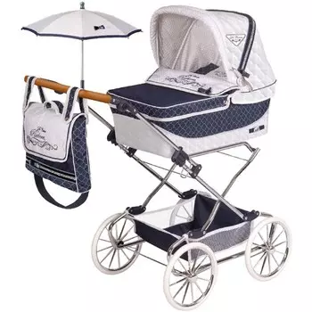 Коляска для куклы DeCuevas складная с сумкой и зонтиком Reborn Топ-коллекшн 90 см