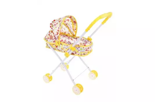 Коляска для куклы Наша Игрушка люлька Сладости светящаяся M1419-5L