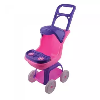 Коляска для куклы Terides с ручкой, козырьком и столиком 70 см