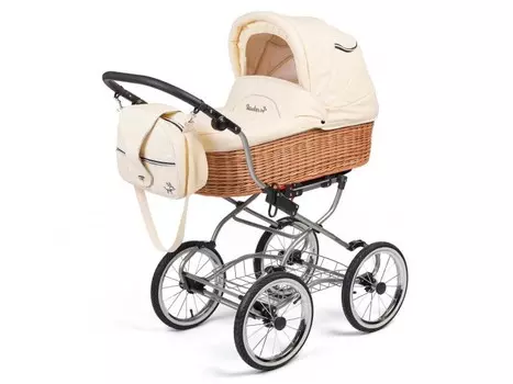Коляска-люлька Reindeer Wiklina Eco-Leather с конвертом