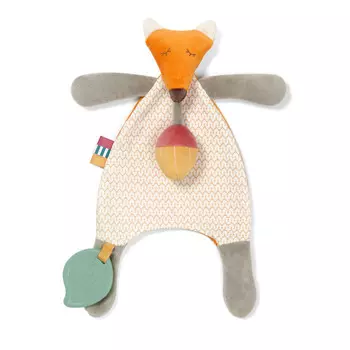 Комфортер BabyOno с прорезывателем и ленточкой для пустышки Лисёнок Pete