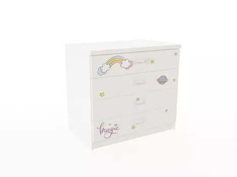 Комод ABC-King Единорог (4 ящика)