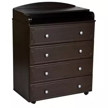 Комод Антел Ульяна 5 пеленальный 800/4 МДФ (4 ящика)